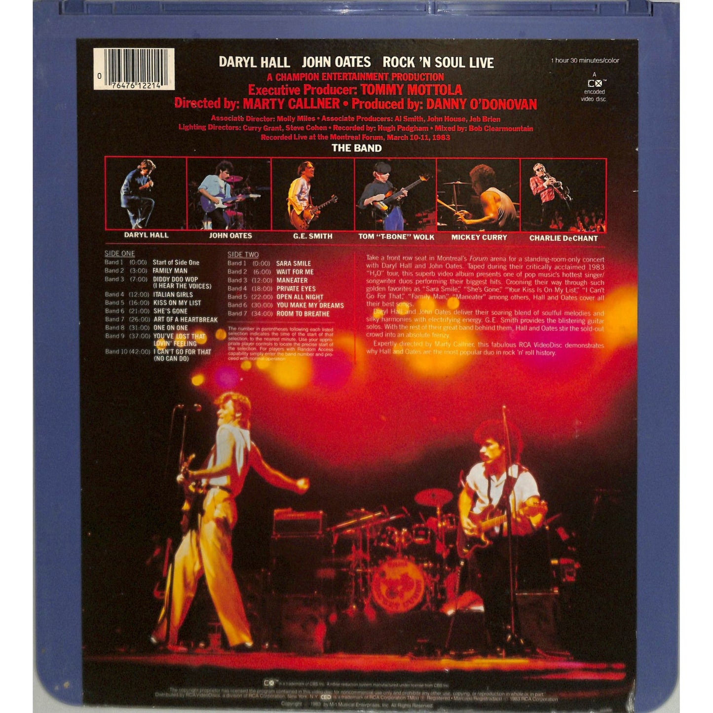 Rock 'n Soul Live (1983) Vintage CED Videodisc