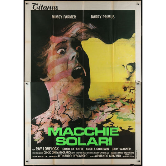 Autopsy (1975) Original Italian Two-Panel Movie Poster Folded 55x78