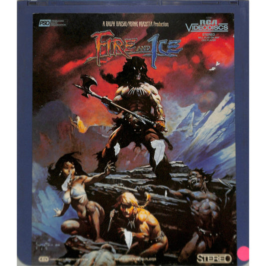 Fire and Ice (1983) Vintage CED Videodisc TESTED WORKING