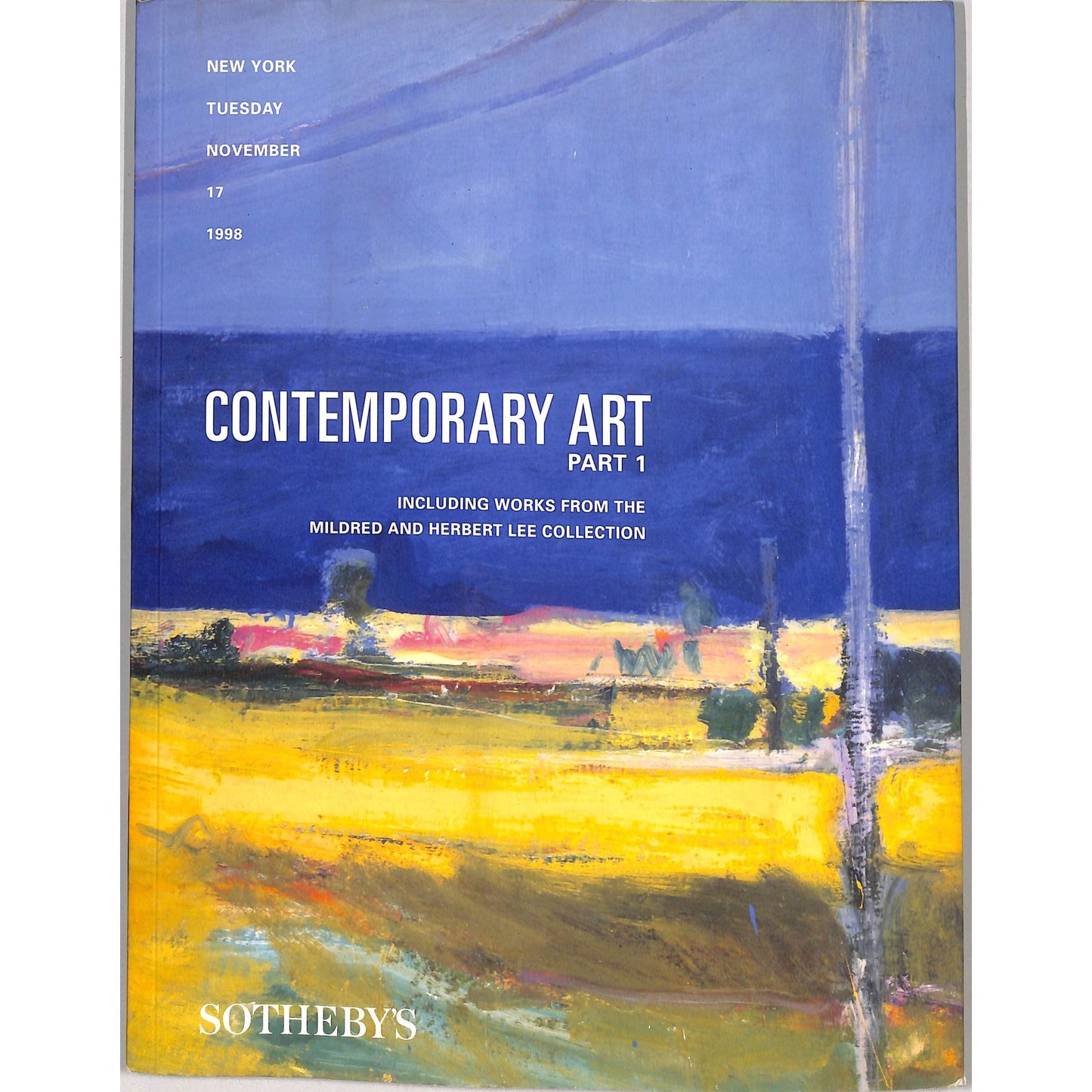 Sotheby's Contemporary Art Part 1 Auction Catalog November 17, 1998