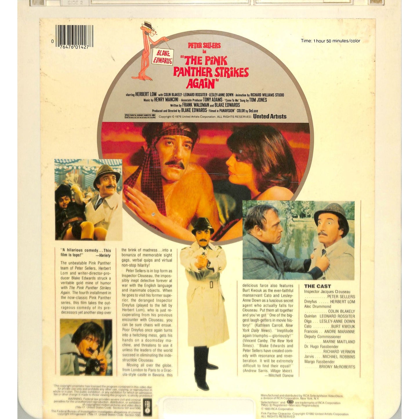 The Pink Panther Strikes Again (1976) Vintage CED Videodisc