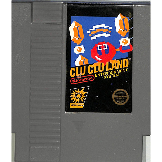 Clu Clu Land (1985) Nintendo NES Cartridge + Instruction Booklet