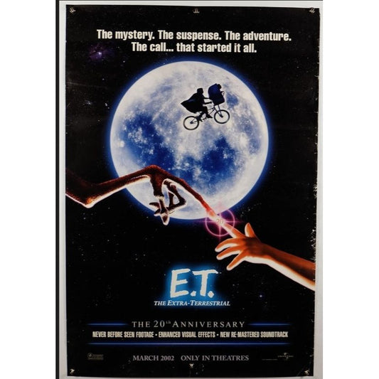 E.T. the Extra-Terrestrial 20th Anniversary DS Movie Poster Rolled 27x40