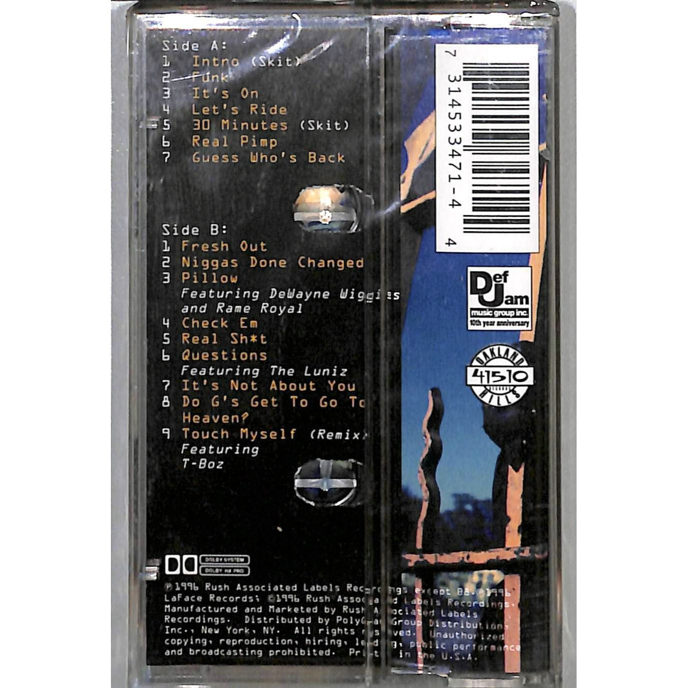 Richie Rich: "Seasoned Veteran" 1996 Brand New Sealed Cassette