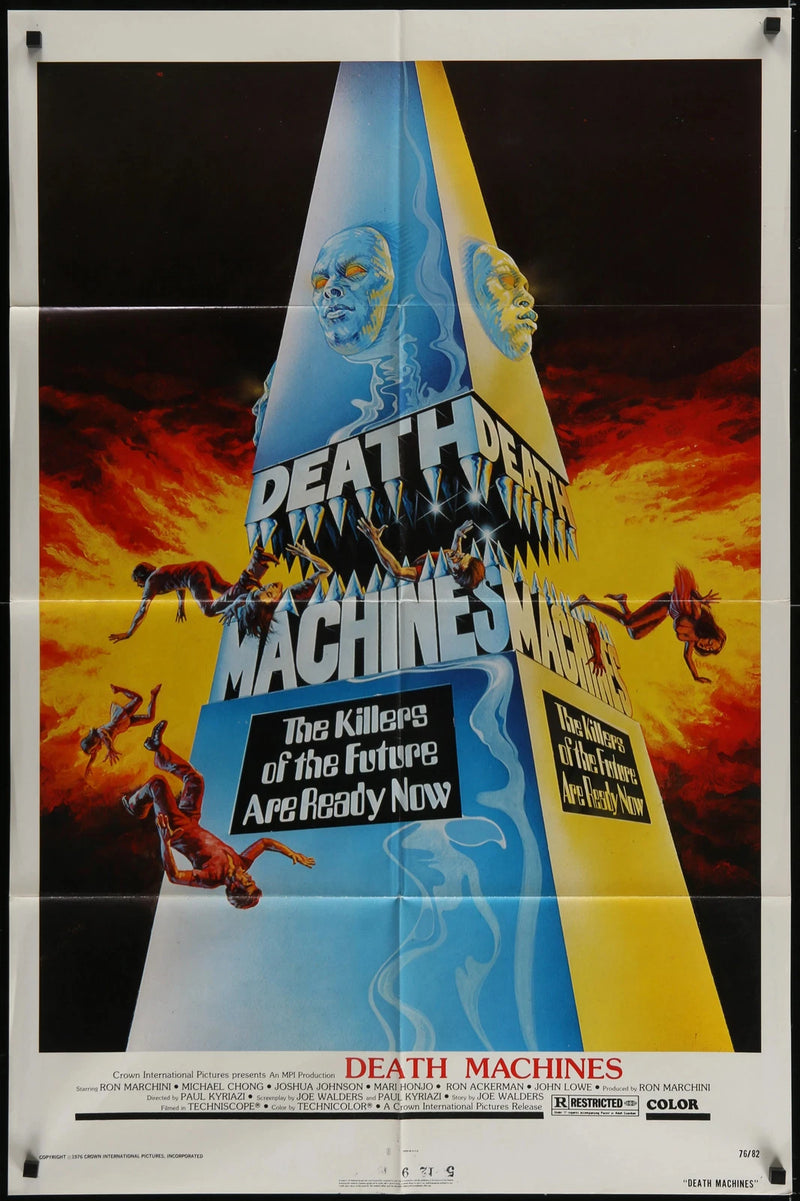 Death Machines 1976 Original Movie Poster 27x41 Martial Arts Exploitation