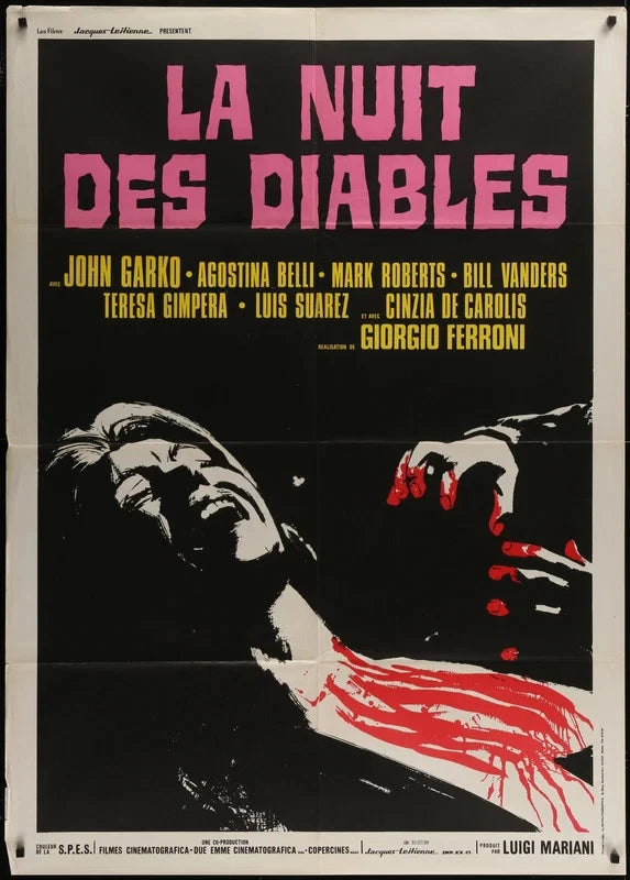 The Night of the Devils 1972 Original Italian 1P Movie Poster 39x55 Horror