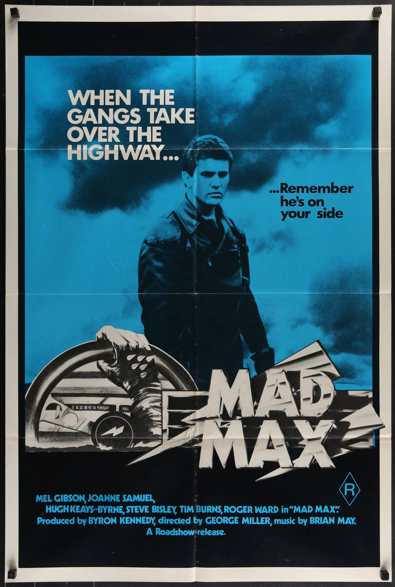 Mad Max 1981 Australian One Sheet Poster 27x40 Mel Gibson George Miller