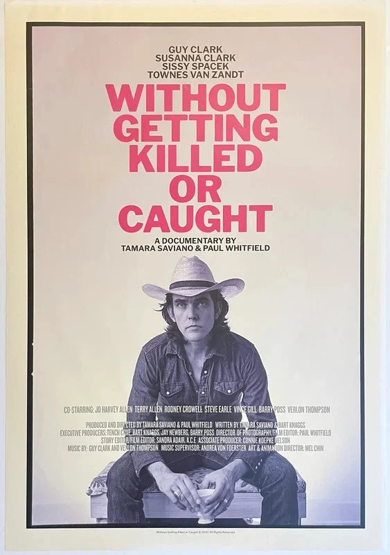 Without Getting Killed or Caught 2021 Original Movie Poster 27x40 SS Guy Clark