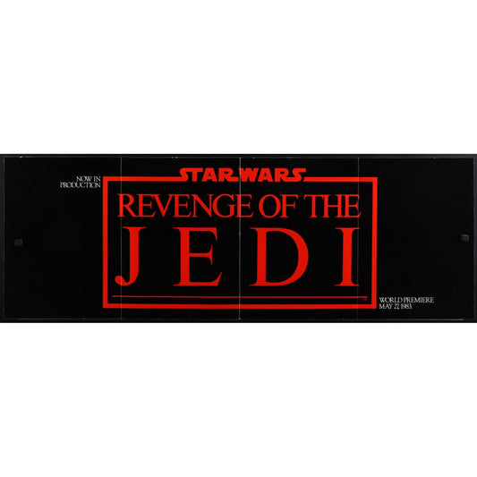 REVENGE OF THE JEDI 8pg promo fold-out brochure 1983 unfolds to 15x44 EM2B12