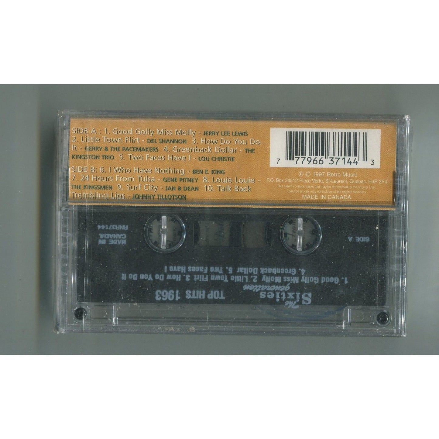 The Sixties Generation 1963 Cassette Tape SEALED NEW UNUSED