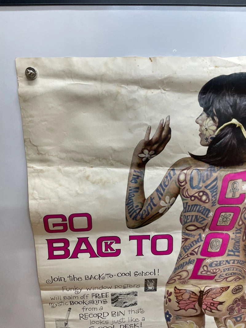 Capitol Records Go Back To Cool School Promo Poster 1960s