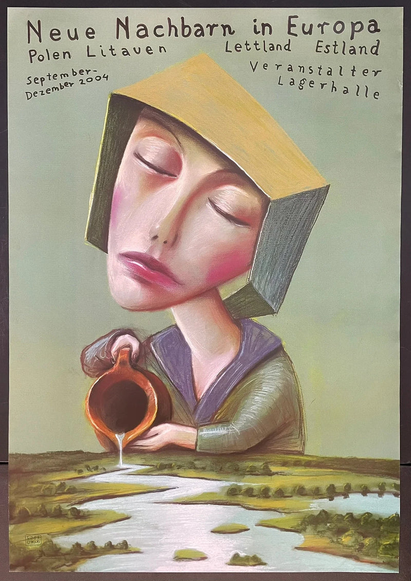 Neue Nachbarn in Europa (2004) Original German Exhibition Poster 27x39