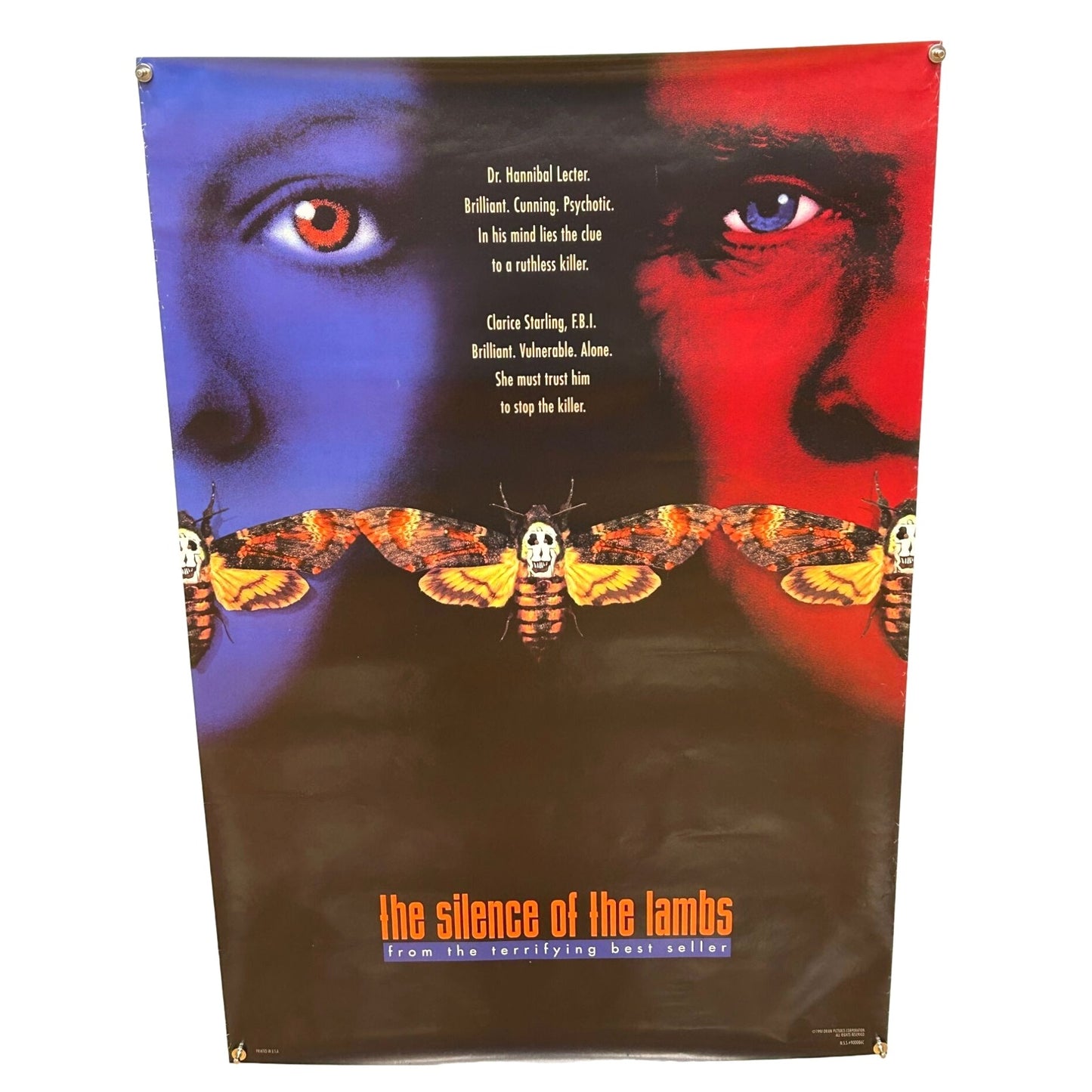 The Silence of the Lambs - Original Rolled Movie Poster 1990 27x40 #007545