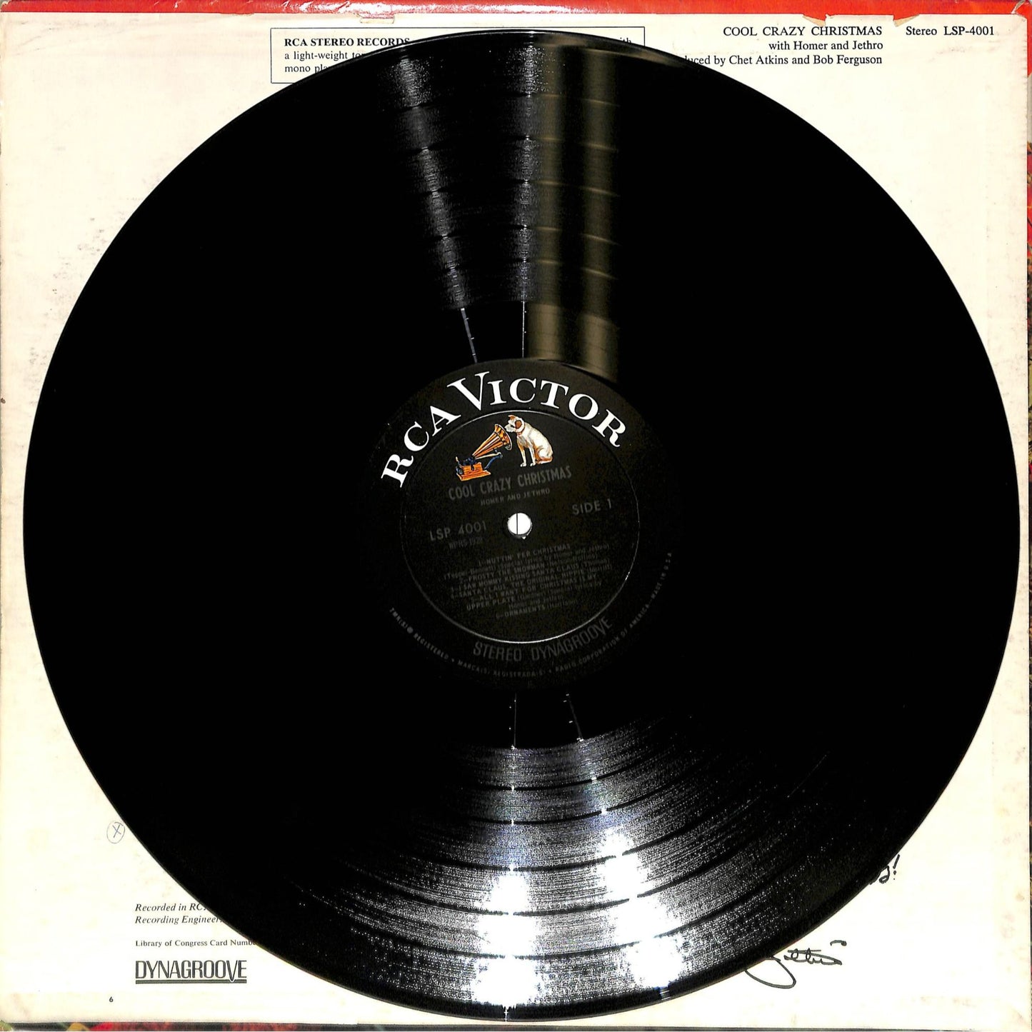 Homer & Jethro - A Cool Crazy Christmas (1968) Vinyl Record LSP 4001