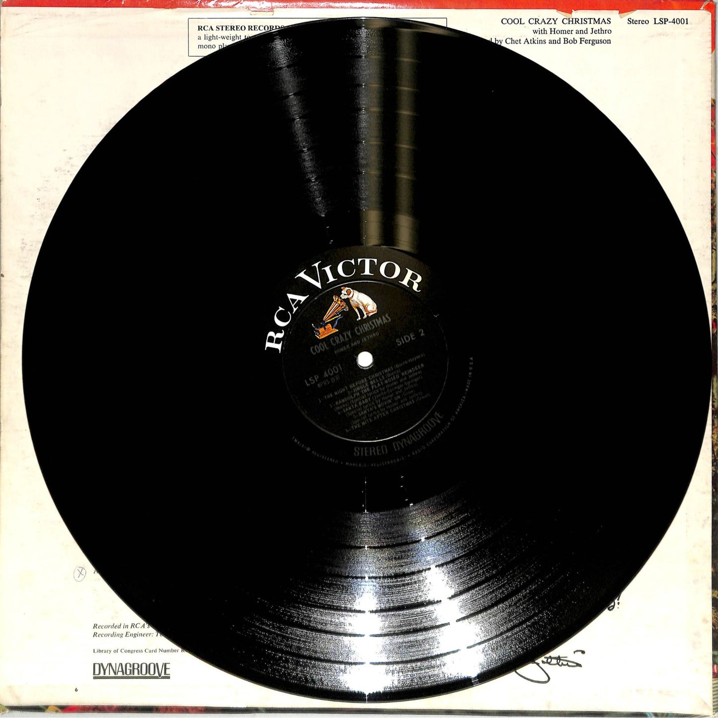 Homer & Jethro - A Cool Crazy Christmas (1968) Vinyl Record LSP 4001