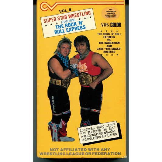 Super Star Wrestling: The Rock 'n' Roll Express Vol. 9 (1986) Wrestling VHS Tape