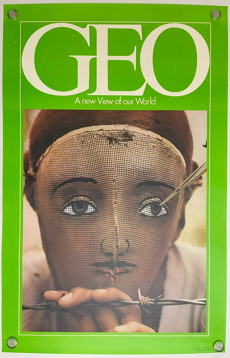 Vintage 1979 GEO Magazine Charter Issue Promo Poster Susan Meiselas Art Print
