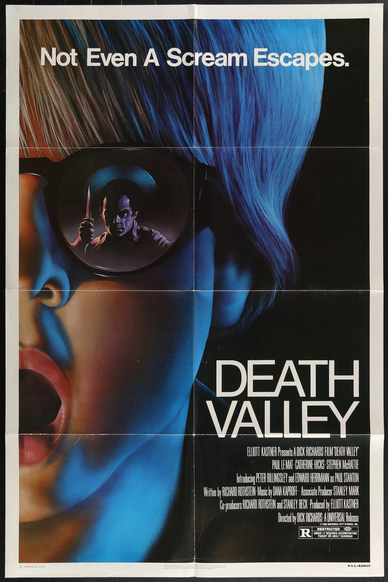 Death Valley (1982) Original One Sheet Poster 27x41 Paul Le Mat Horror Thriller