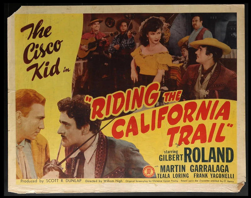 Riding the California Trail (1947) Original Half-sheet Movie Poster 22x28