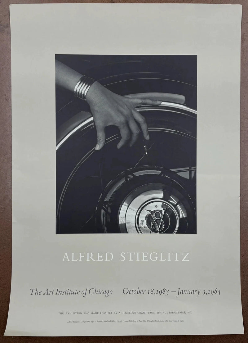 Alfred Stieglitz 1983 Art Institute of Chicago Exhibition Poster