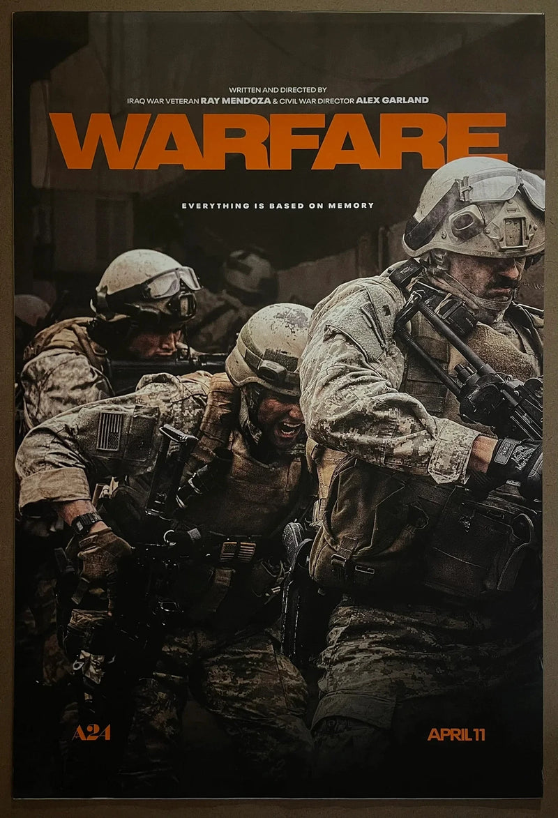 Warfare 2025 USA One-Sheet Rolled DS A24 Military Action Poster