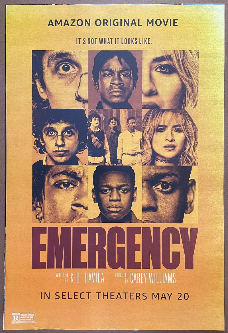 Emergency 2022 Original Movie Poster 27x40 DS Sabrina Carpenter