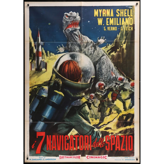 Planeta Bur (1962) Original Italian One-panel Folded 39x55