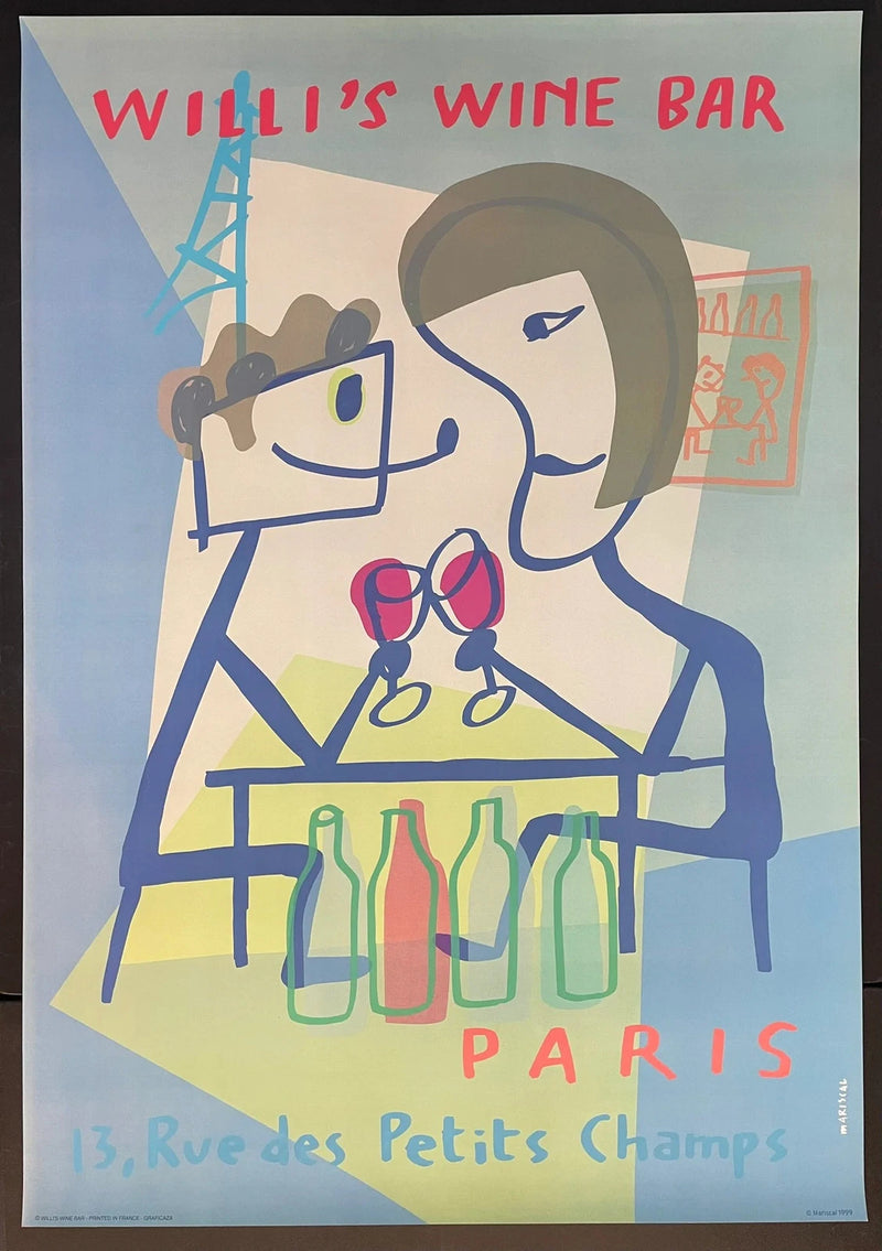 Willi’s Wine Bar (1999) Original French Advertising Poster 27x40