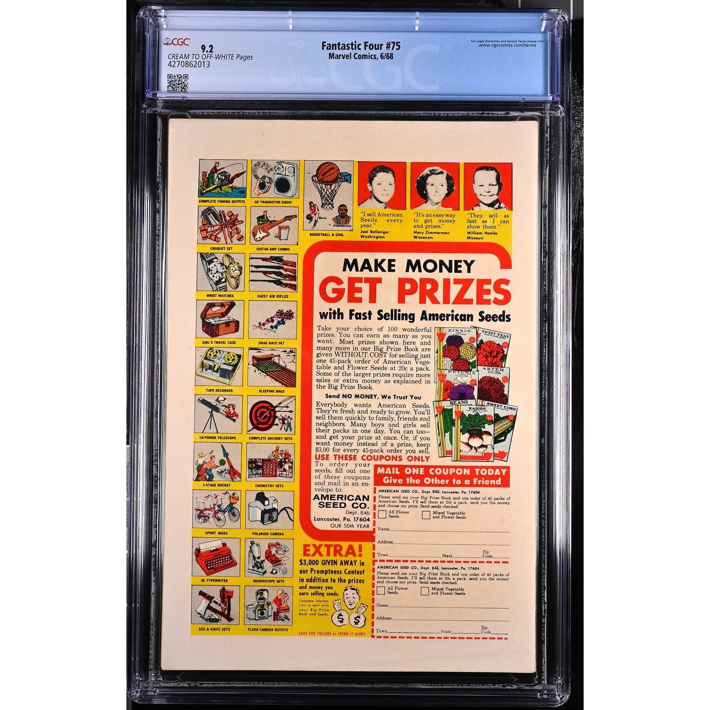 Fantastic Four #75 (1968) CGC 9.2 Silver Surfer and Galactus Appearance