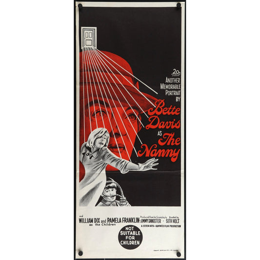 NANNY 1965 An Original Theatrical Folded Movie Poster 12 3/4" x 30"