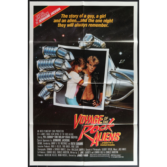 Voyage of the Rock Aliens (1984) Original Movie Poster Folded 27x41