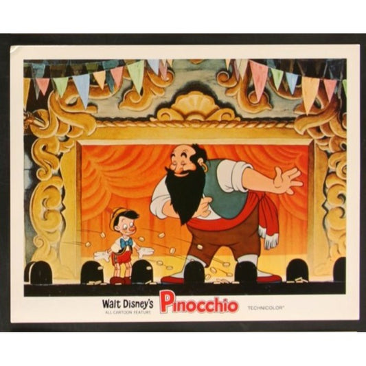 Pinocchio (1940 Re-release) Original Lobby Card Movie Poster 11x14