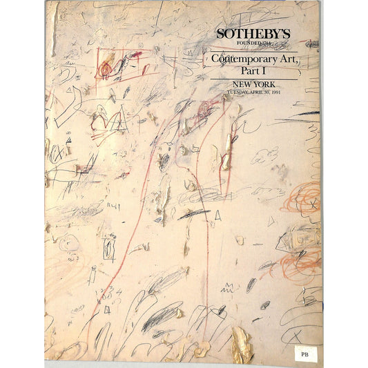 Sotheby's Contemporary Art Part 1 Auction Catalog April 30, 1991