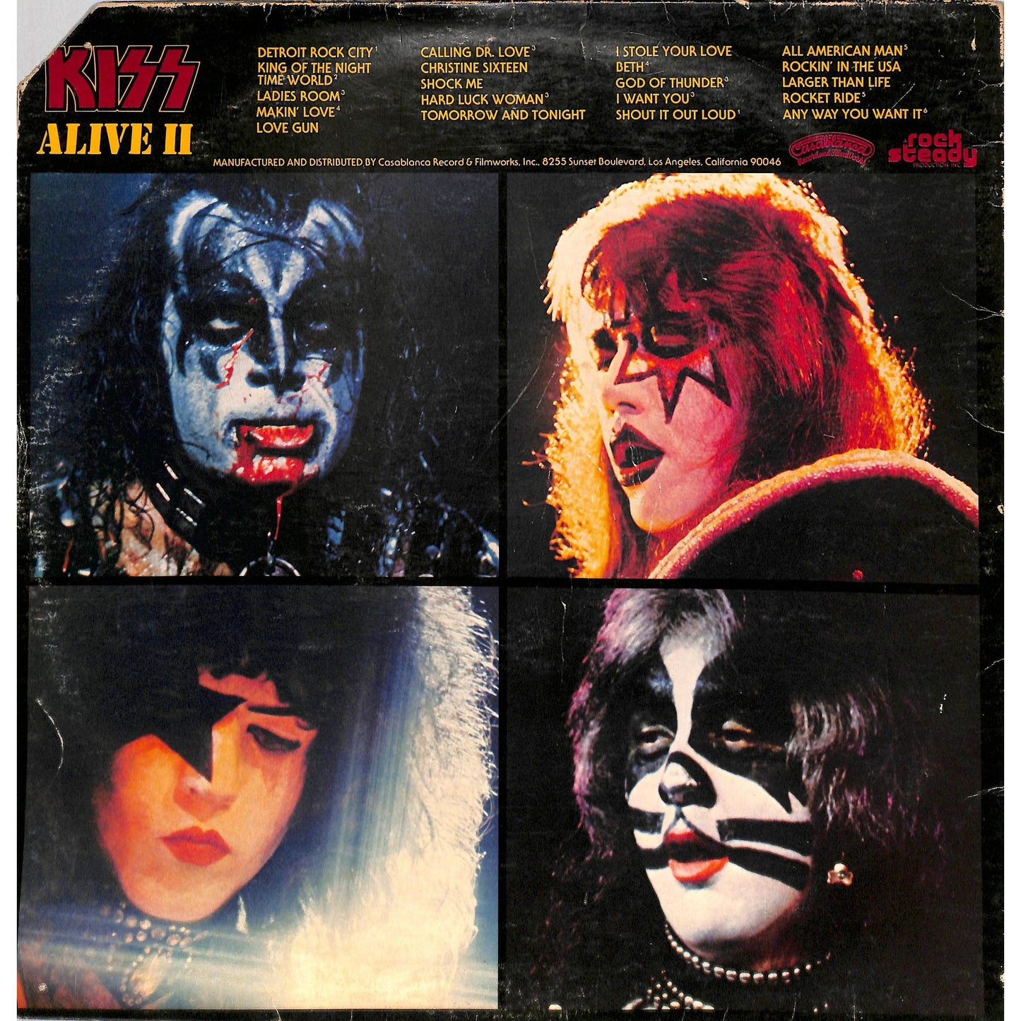 KISS - Alive II (1977) Vinyl Record NBLR-7076