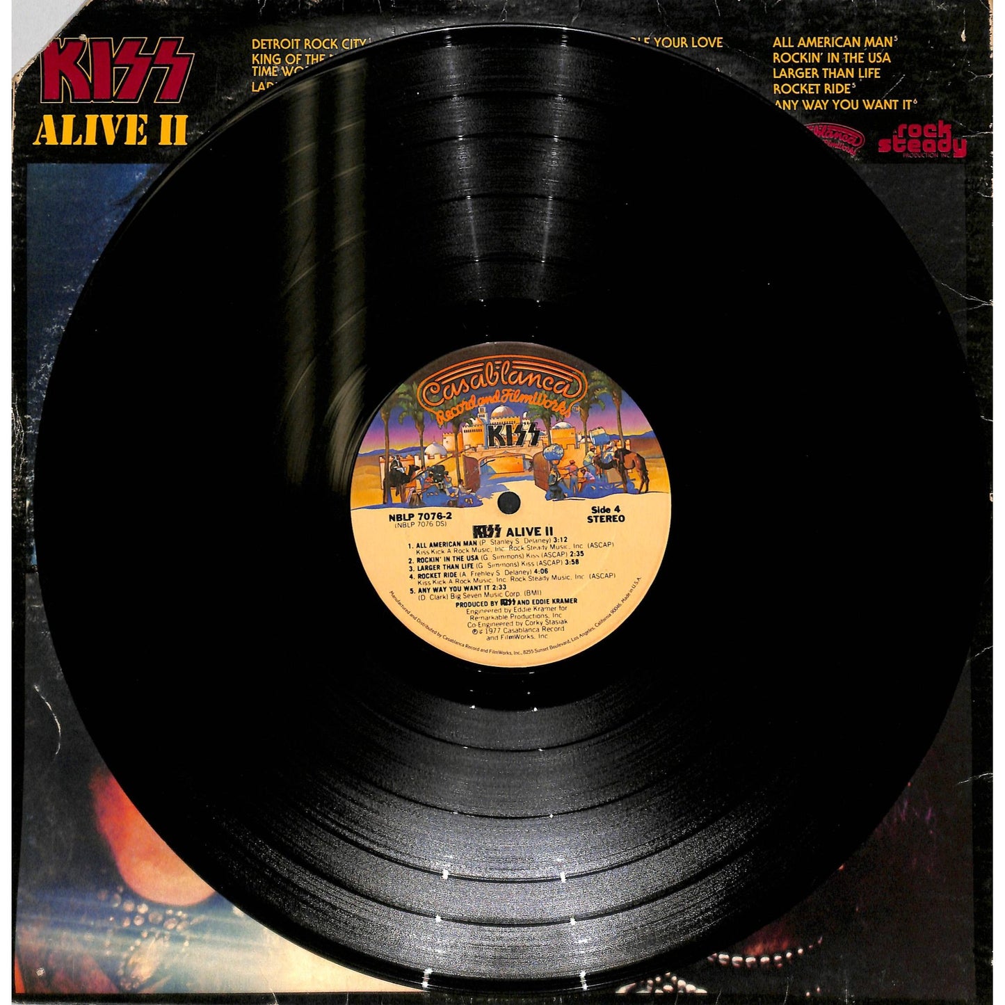 KISS - Alive II (1977) Vinyl Record NBLR-7076