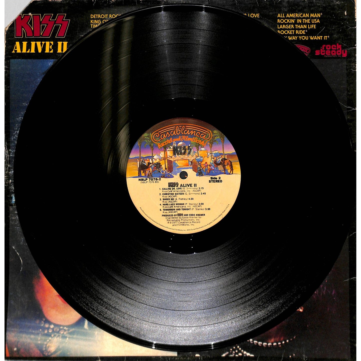 KISS - Alive II (1977) Vinyl Record NBLR-7076
