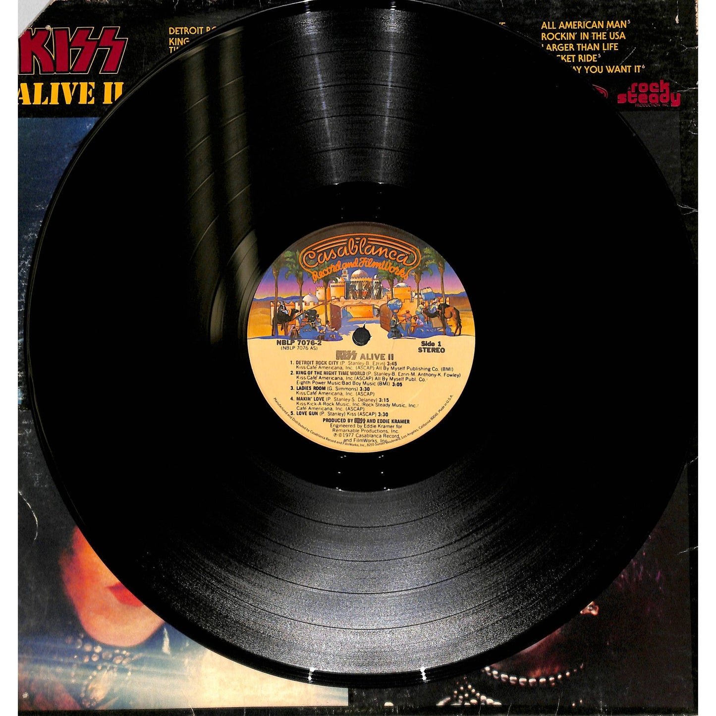 KISS - Alive II (1977) Vinyl Record NBLR-7076