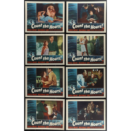 Count the Hours! (1953) Original Lobby Card Movie Poster Set 11x14