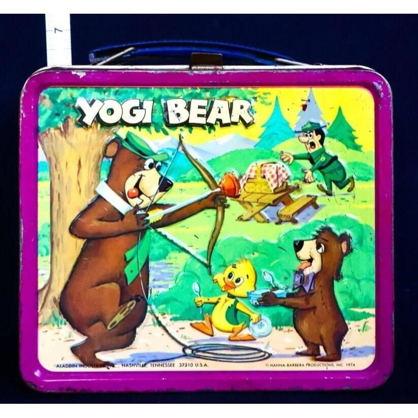 Vintage Metal Yogi Bear Lunchbox