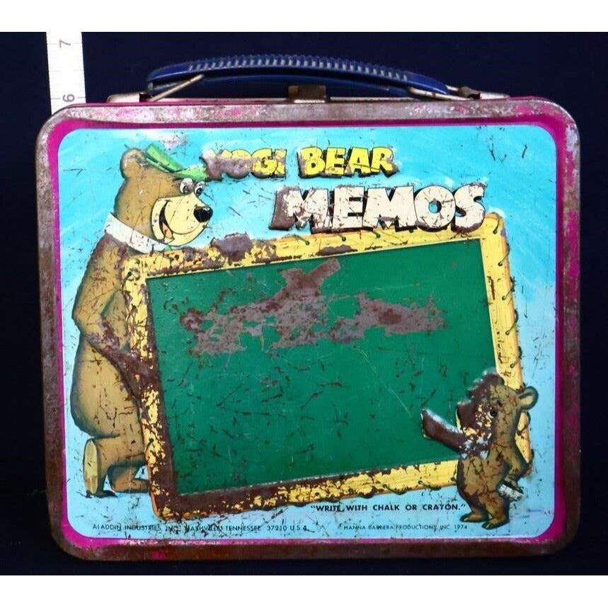 Vintage Metal Yogi Bear Lunchbox