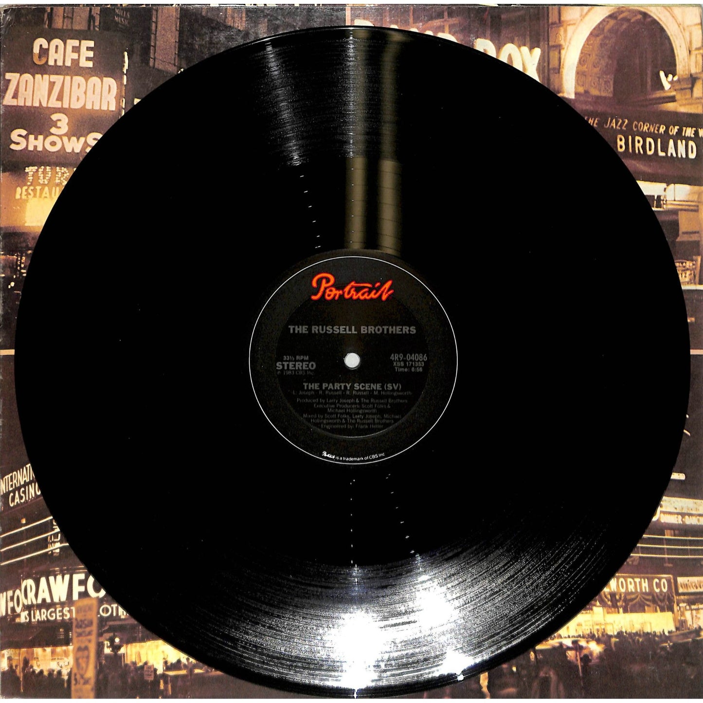 The Russell Brothers - The Party Scene (1983) Maxi Single Vinyl Record 4R9-04086
