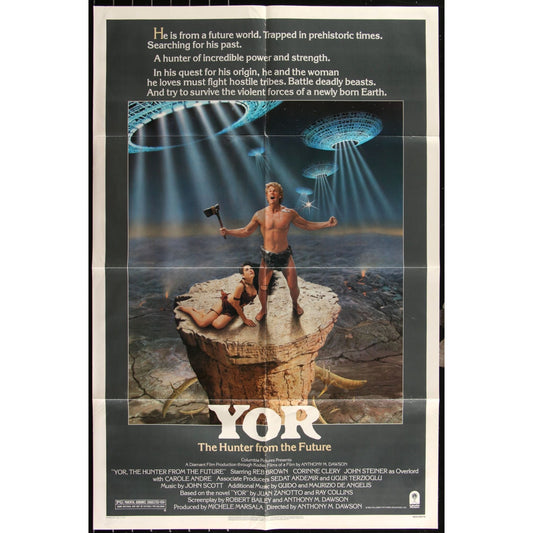 Yor: The Hunter from the Future (1983) Original Movie Poster Folded 27x41 EM4-27