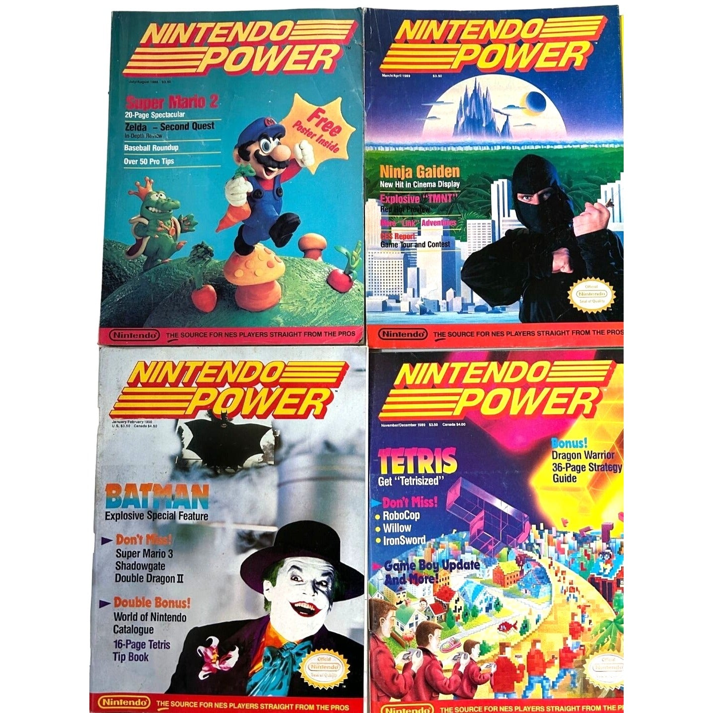 Nintendo Power Magazine - 21 Issues INCLUDING #1 plus Strategy Guides & Extras
