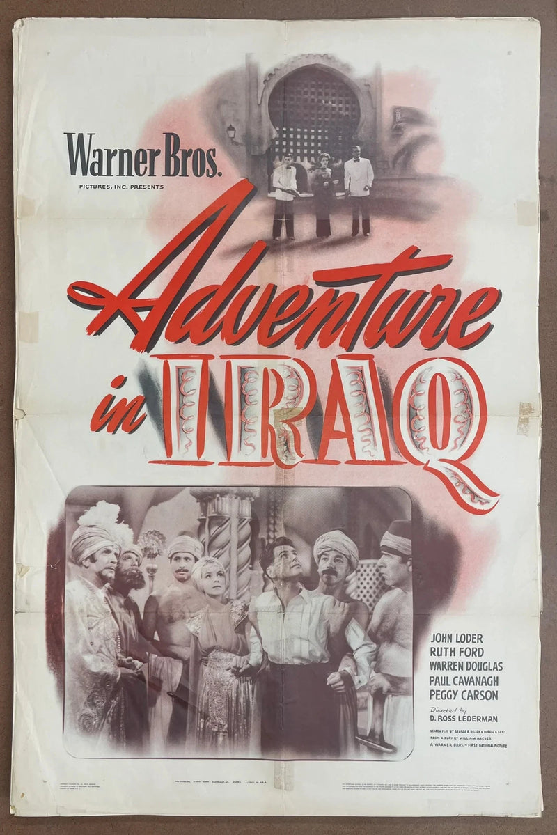 Adventure in Iraq (1943) 27x41 One Sheet Movie Poster John Loder Ruth Ford 1940s