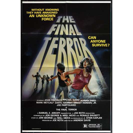 The Final Terror (1983) Original Folded Movie Poster Excellent Condition EM4-68