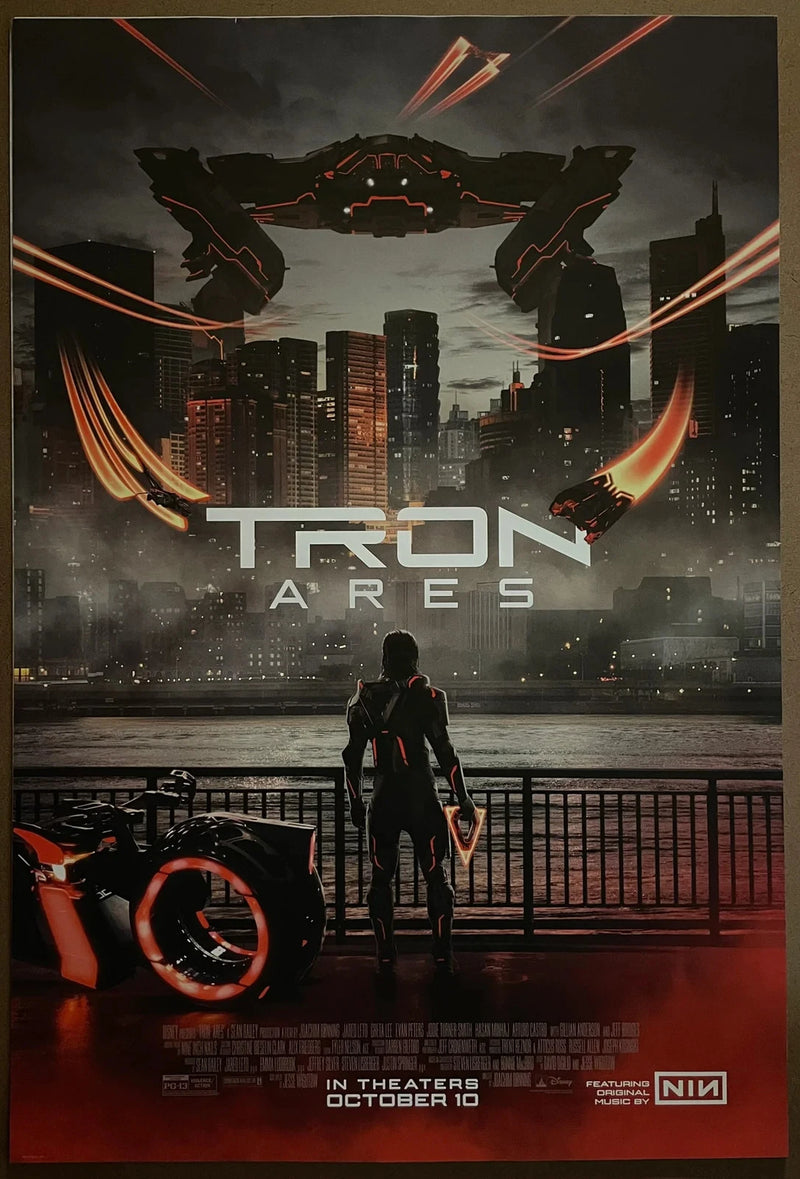 TRON Ares 2025 USA One Sheet DS Rolled Movie Poster Nine Inch Nails Sci-Fi
