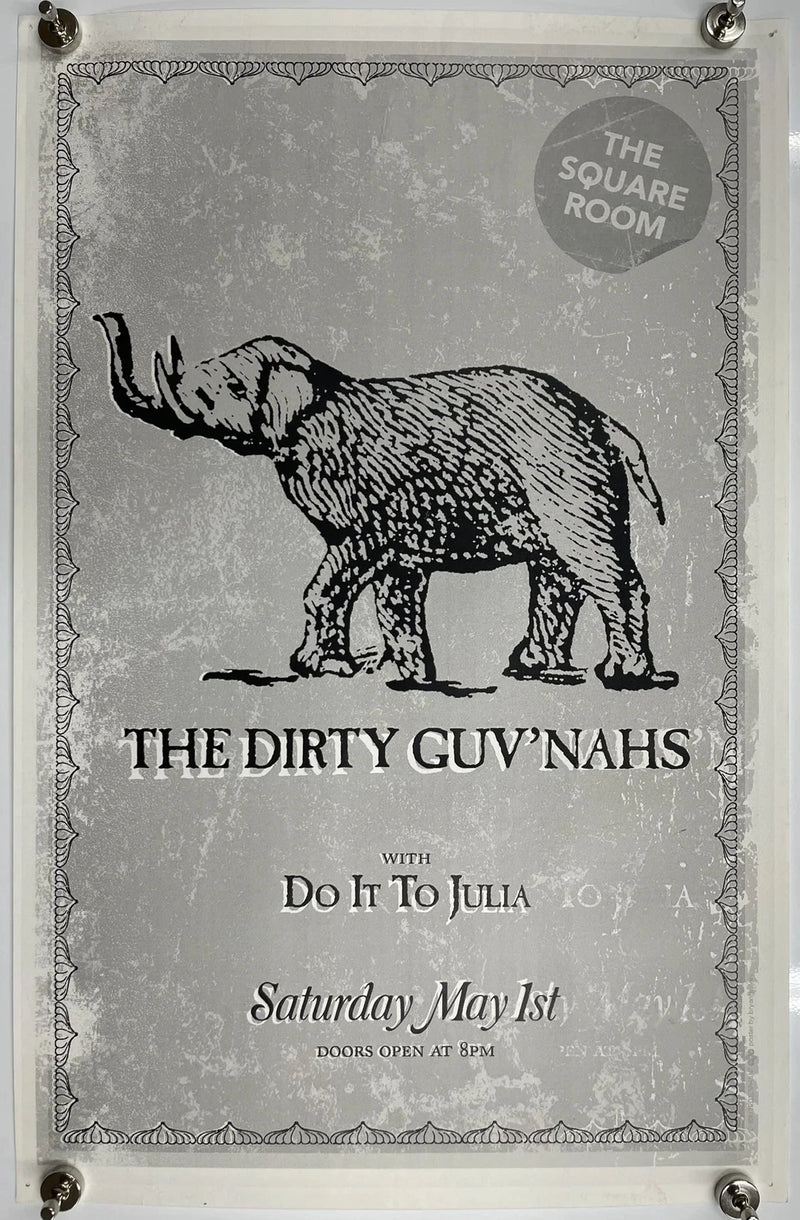 The Dirty Guvnahs The Square Room 2010 Concert Poster Youth Is In Our Blood Art