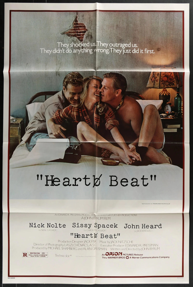 Heart Beat 1980 Nick Nolte Sissy Spacek Beat Generation Drama Poster 27x41