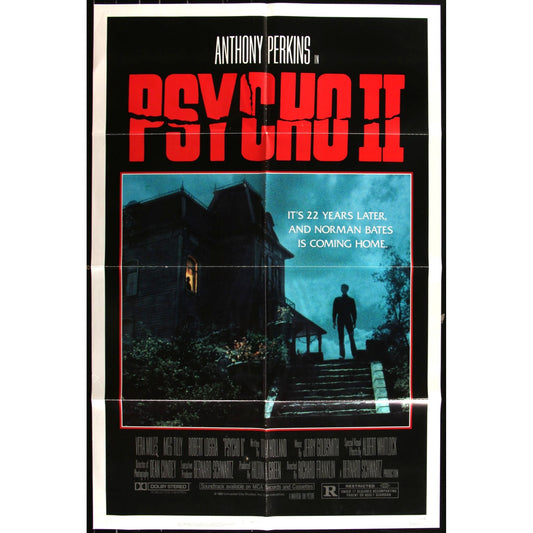 Psycho II (1983) Original Movie Poster 27x41 Anthony Perkins Horror Sequel EMP32