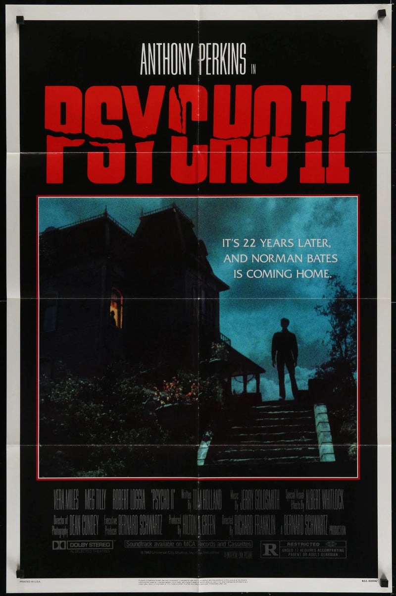 Psycho II 1983 Original Movie Poster 27x41 Horror